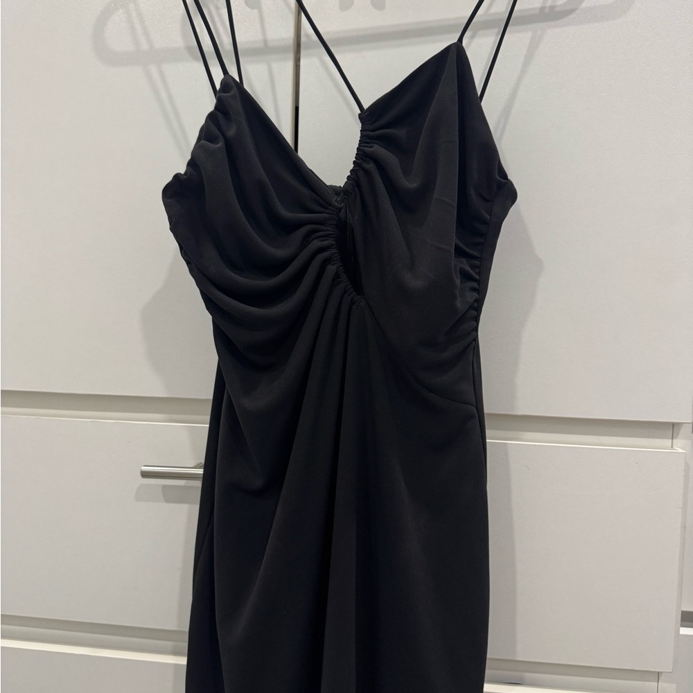 Zara Black Backless Dress